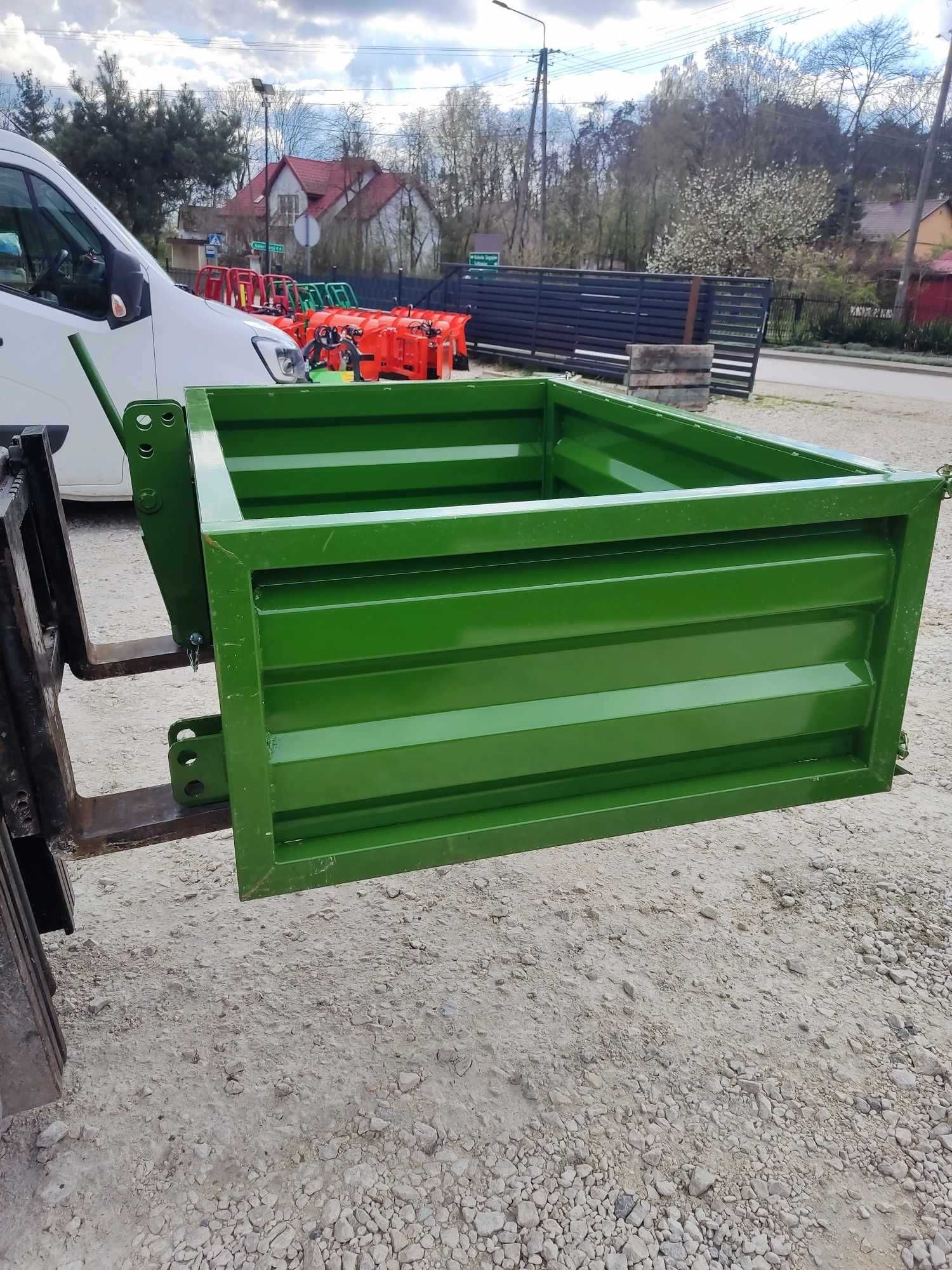 Nowa skrzynia transportowa na tylni tuz ciągnika solidna producent
