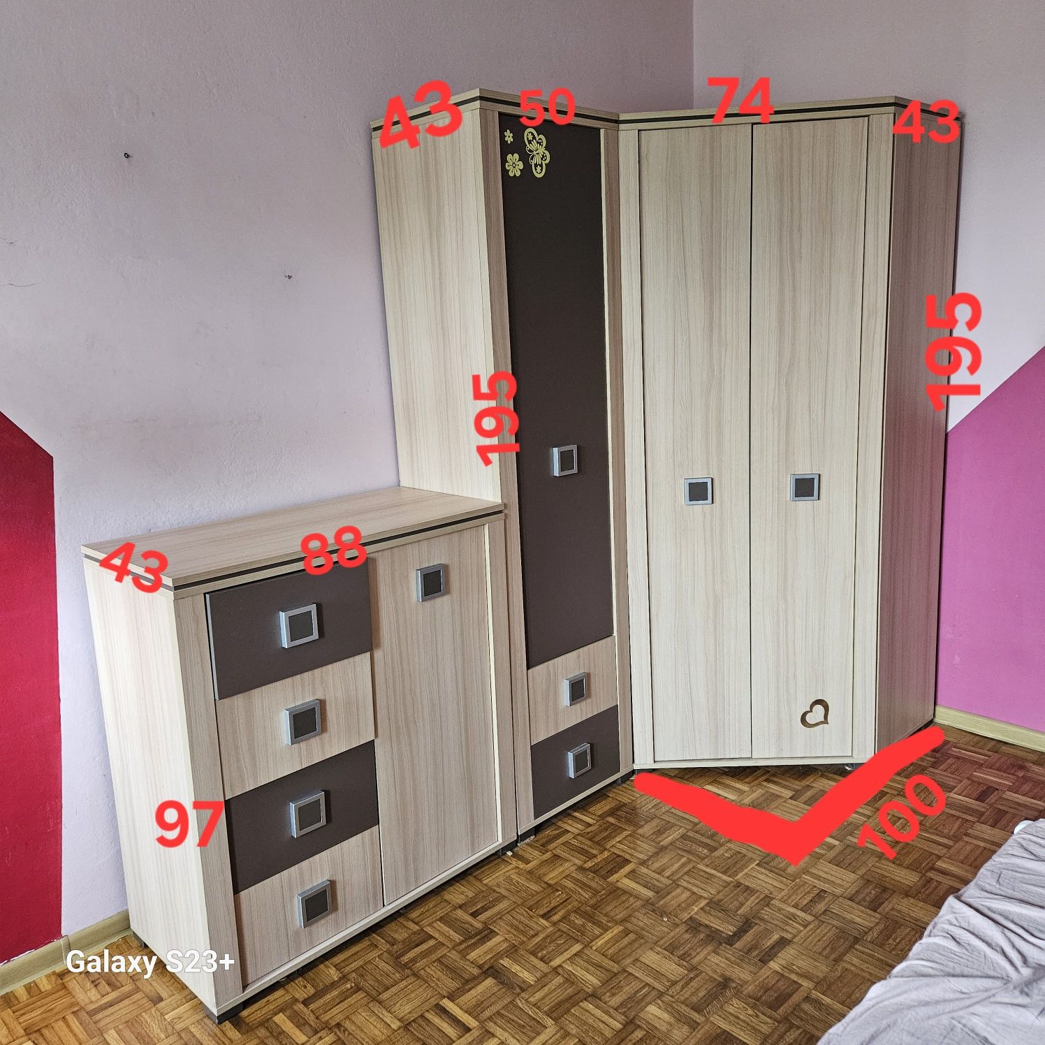 Pilnie sprzedam meble Miki  idealne do pokoju dziecka lub nastolatka