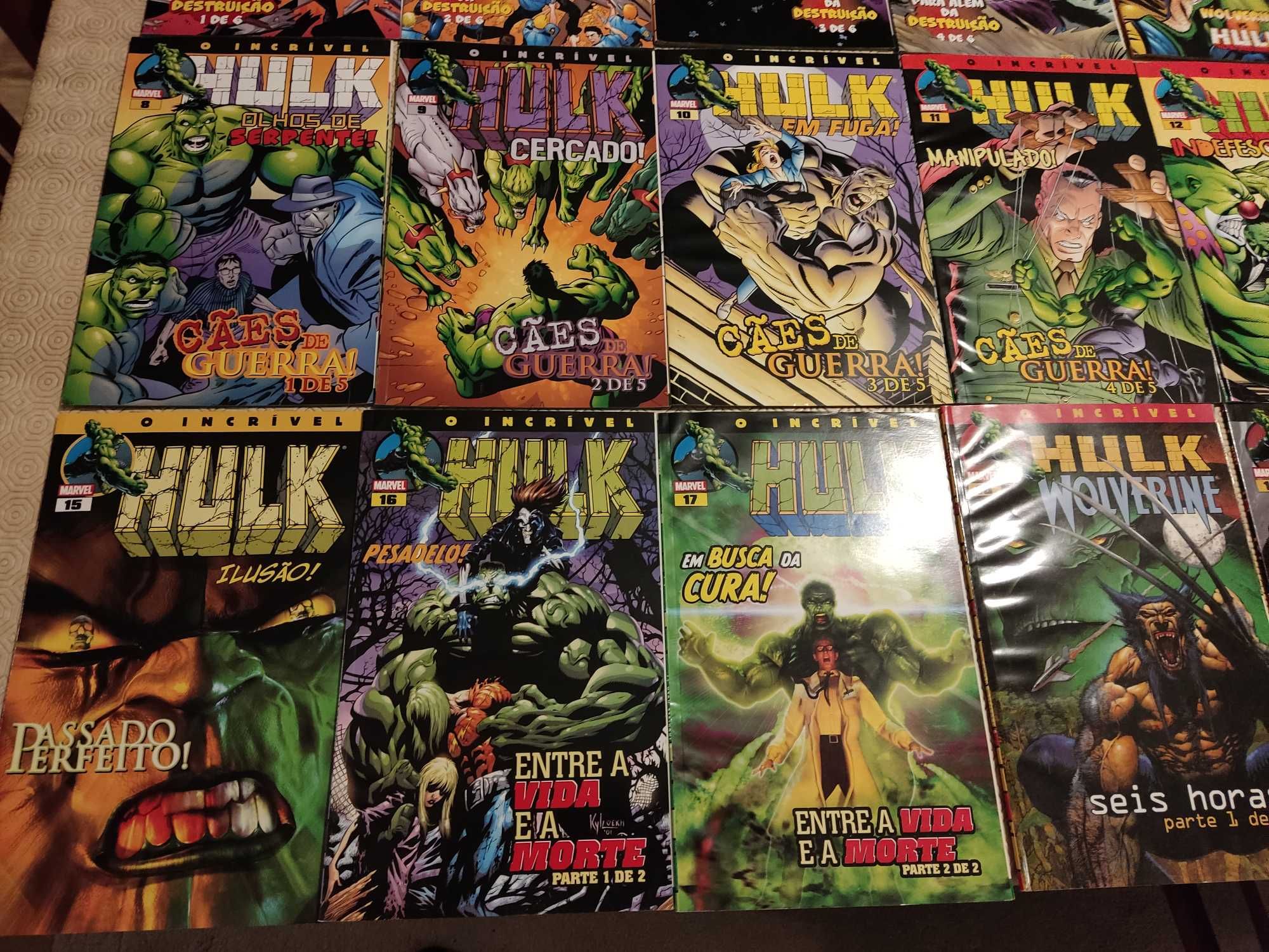 Coleção de revistas do "Incrível Hulk"