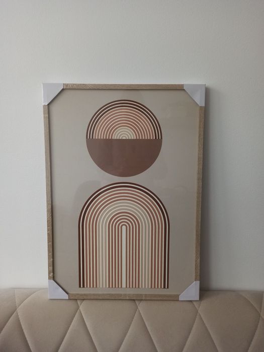 Zestaw trzech obrazów w ramce tryptyk