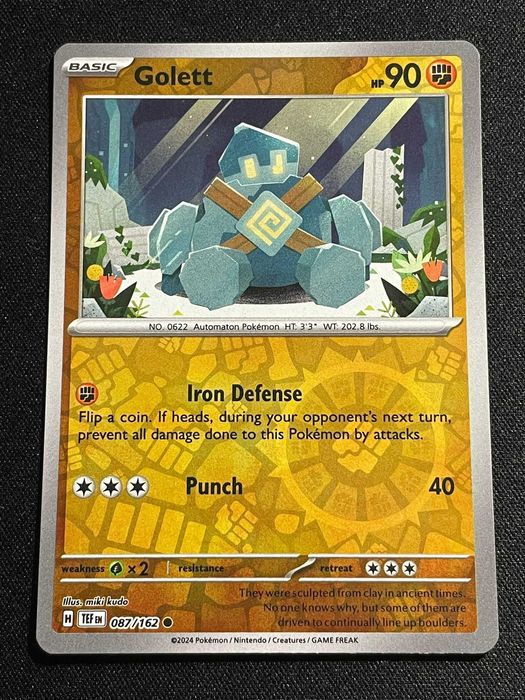 Carta Pokémon Golett 87/162 Temporal Forces