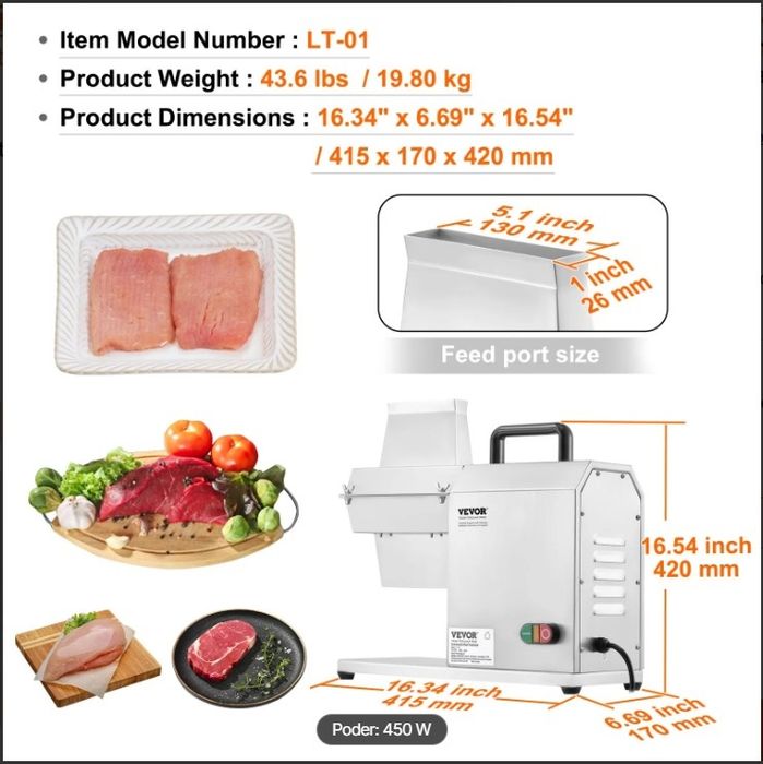 Amaciador de carne comercial
Commercial meat tenderizer