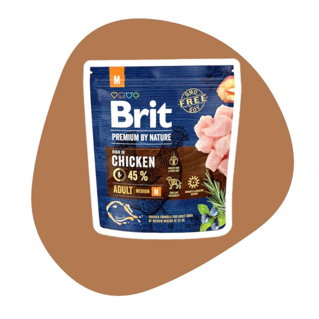 Brit Premium By Nature Adult Medium M 1kg dla dorosłych średnich ras