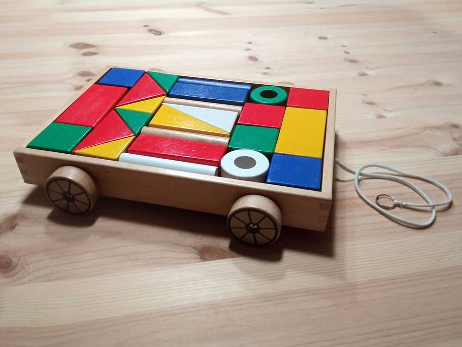 Carrinho Com Blocos De Madeira - Ikea Mula