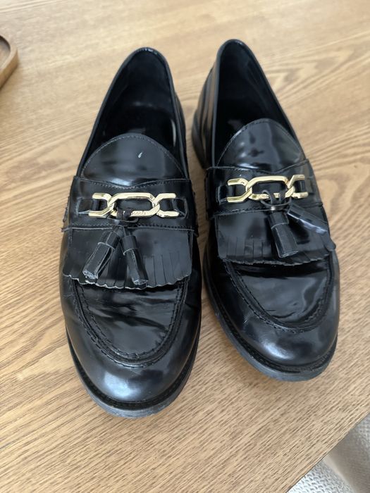 Gino Rossi mokasyny skorzane czarne 40