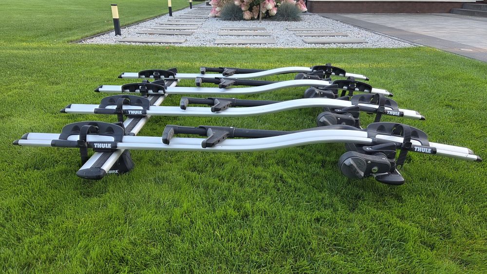 Bagażnik rowerowy Thule, 4 x bagażnik 591, 2 belka wingbar