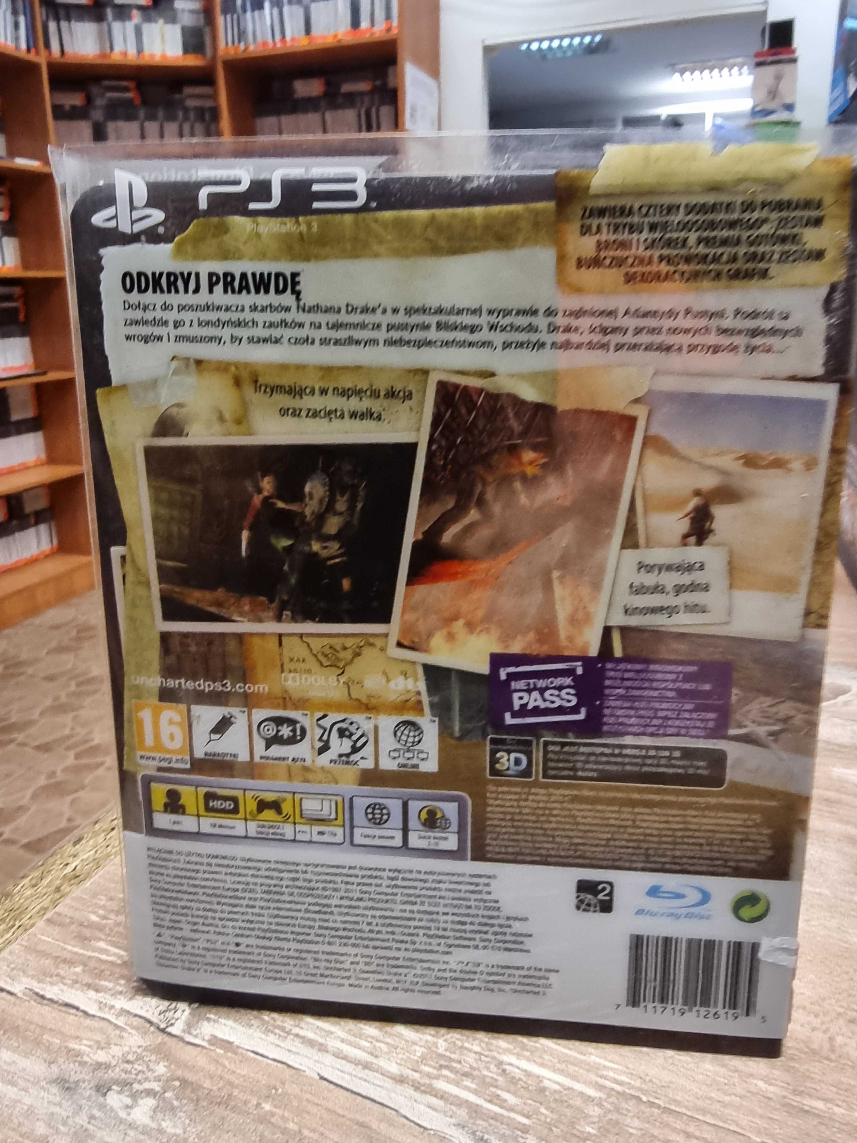 Uncharted 3 Oszustwo Drakea Specjalna PS3 SklepRetroWWA Wysyłka Wymian