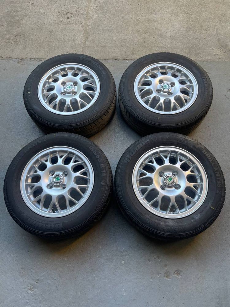 Диски Exip BBS R14 4x100 ET40 ЦО 57,1 шини 185/65 Barum Склад Осокорки