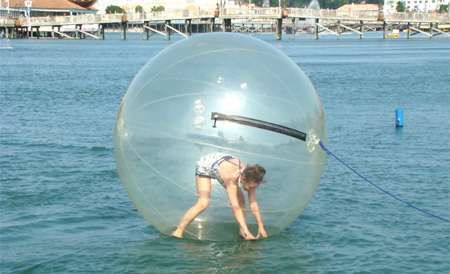 Aquaball Bola insuflável 2 metros crianças - NOVA