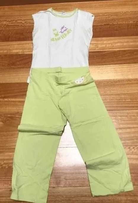 Pijama verde e branco Oysho