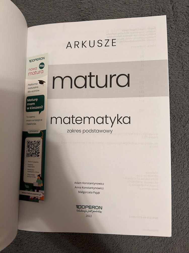 Operon Arkusze nowa matura matematyka podstawowa