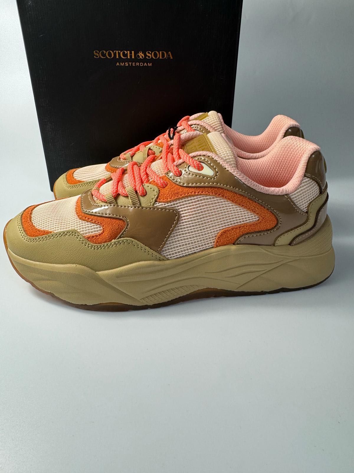 Nowe sneakersy damskie SCOTCH & SODA beżowe 38