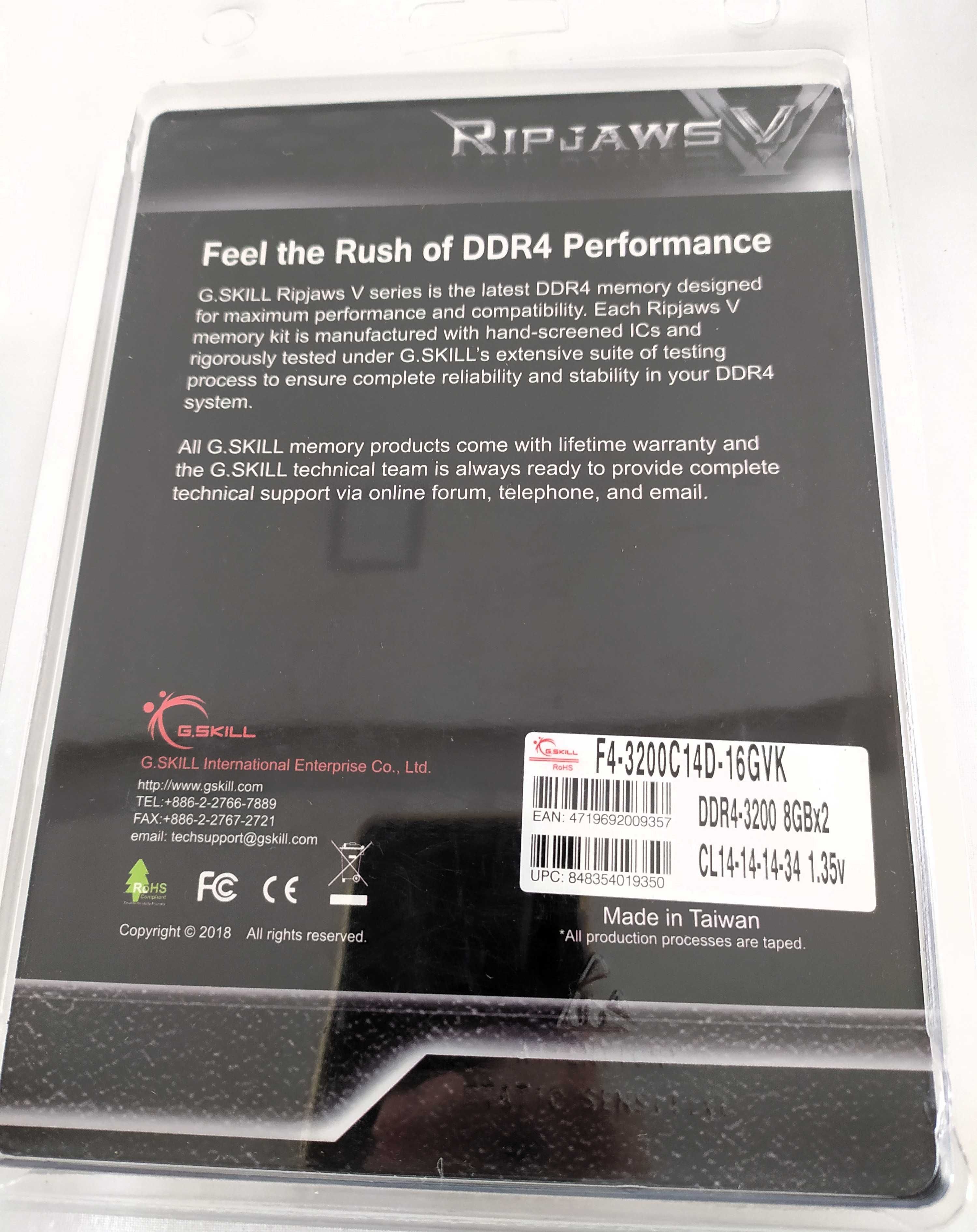 G.SKILL Ripjaws DDR-3200 MHz 8GBx2