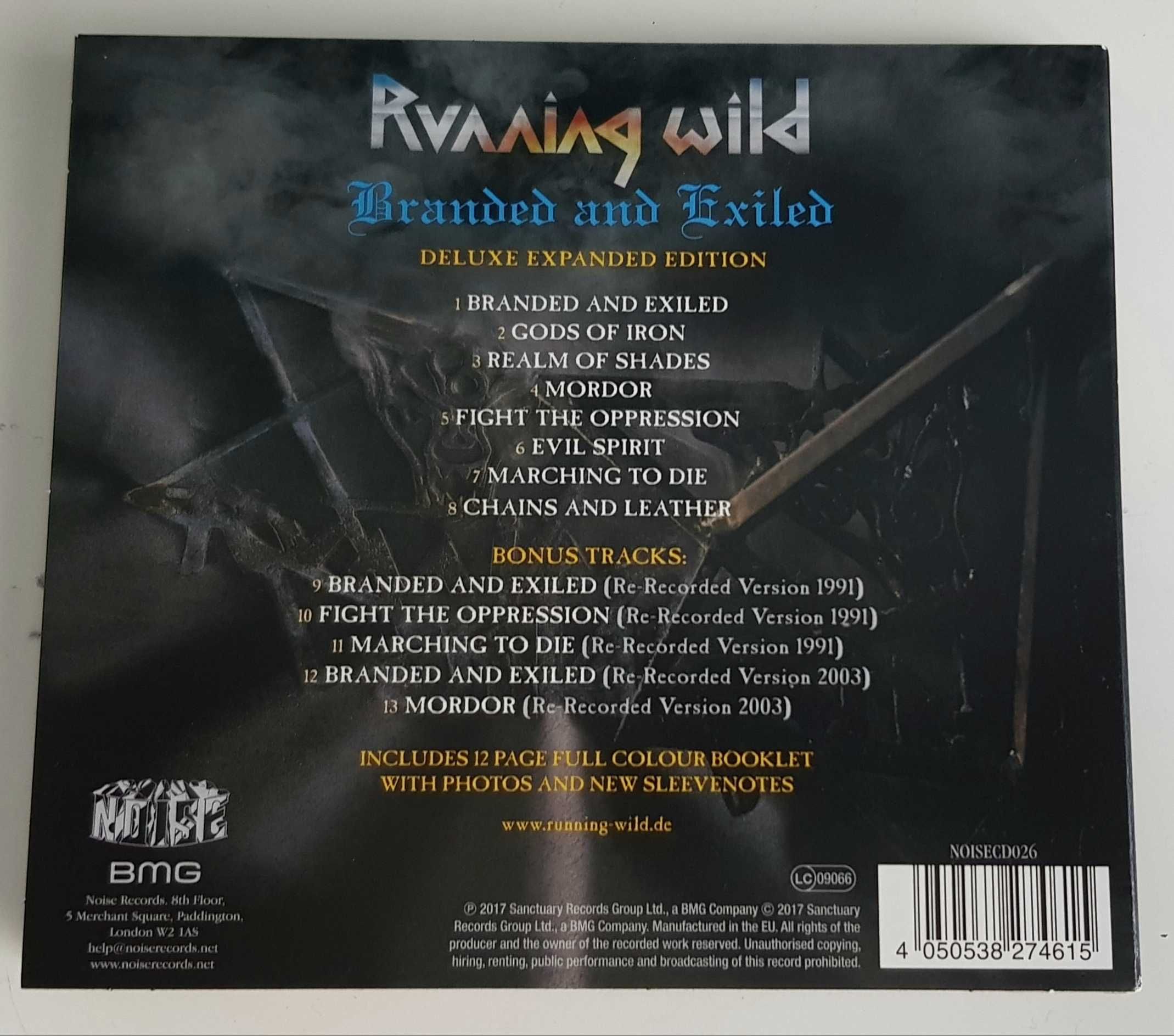 Running Wild  Branded And Exiled  CD  Heavy Metal Thrash Metal