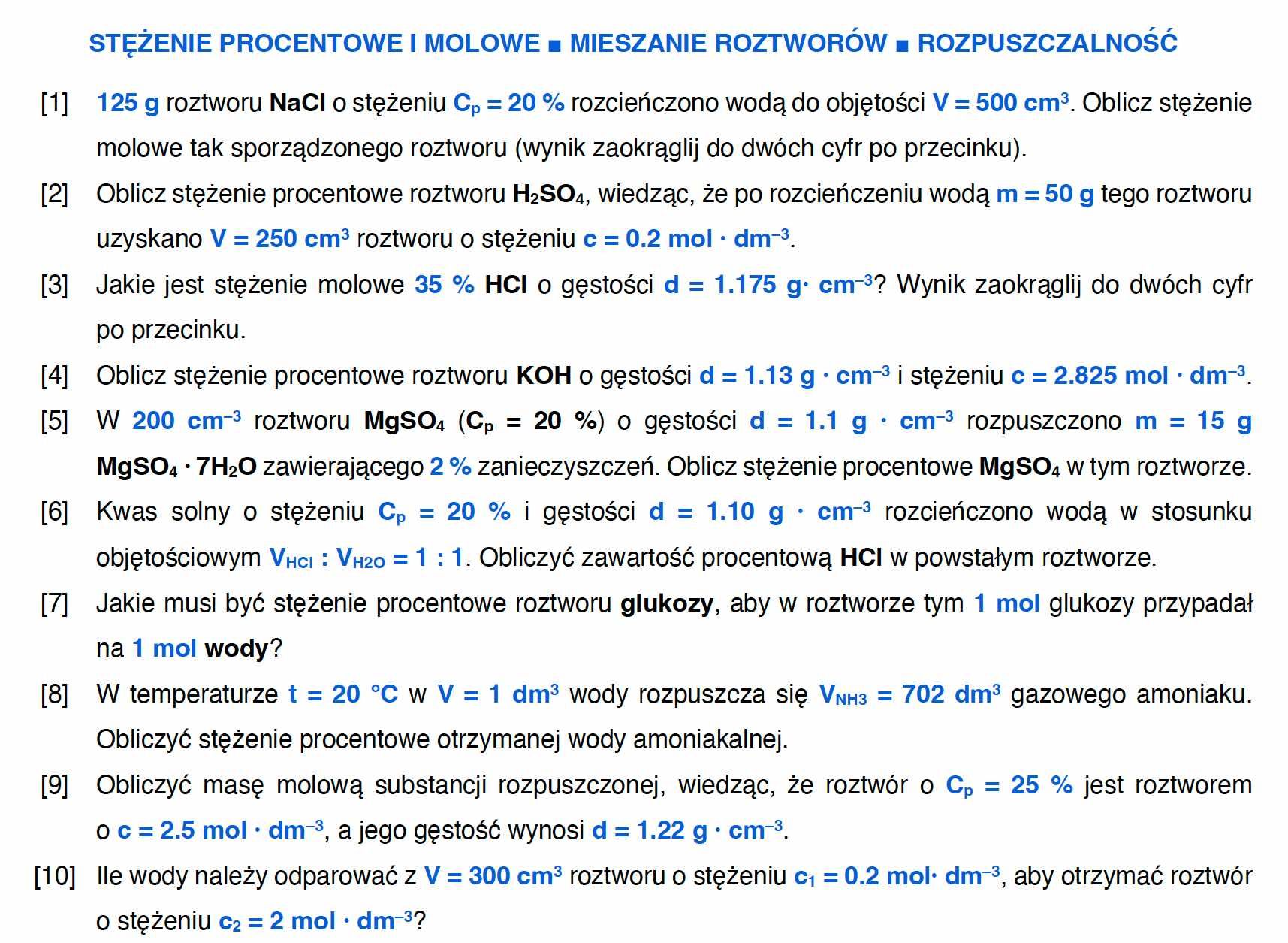 Korepetycje z chemii na poziomie liceum oraz przygotowanie do matury