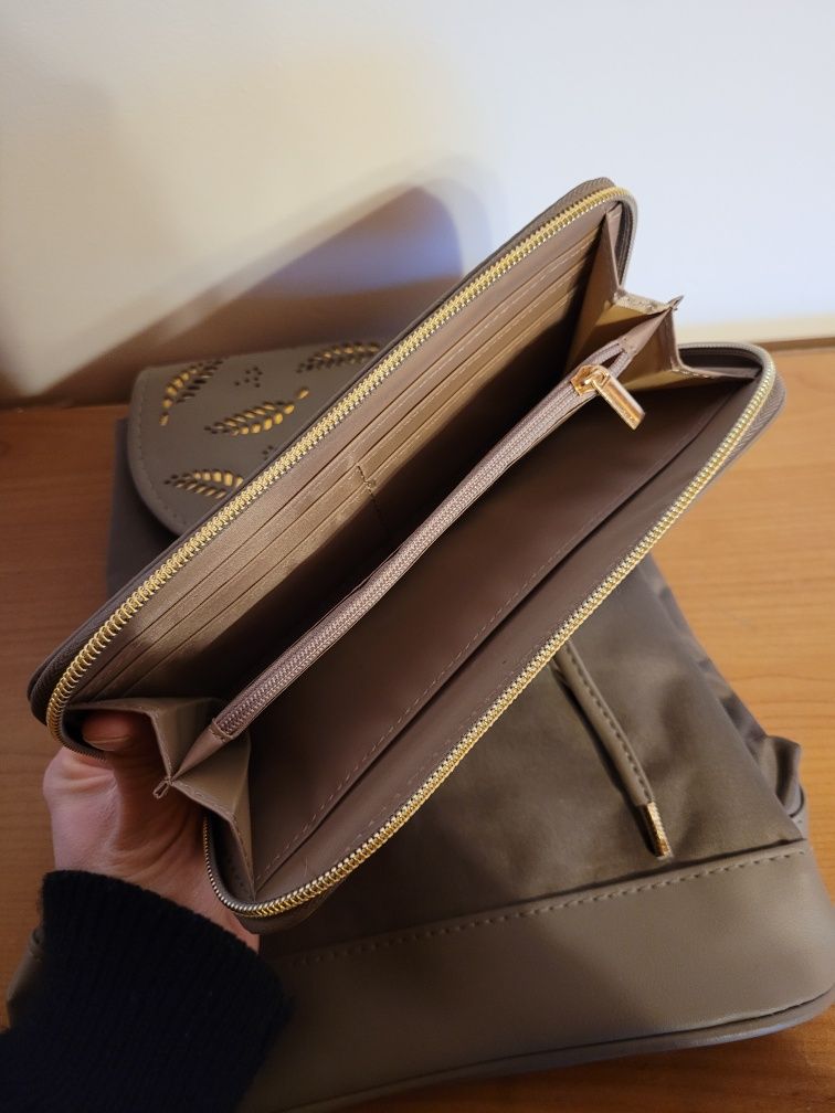 Nowy zestaw plecak + portfel szsry/khaki