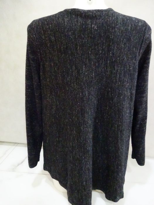 COS sweter, bluzka, czarno-szara r.L oversize