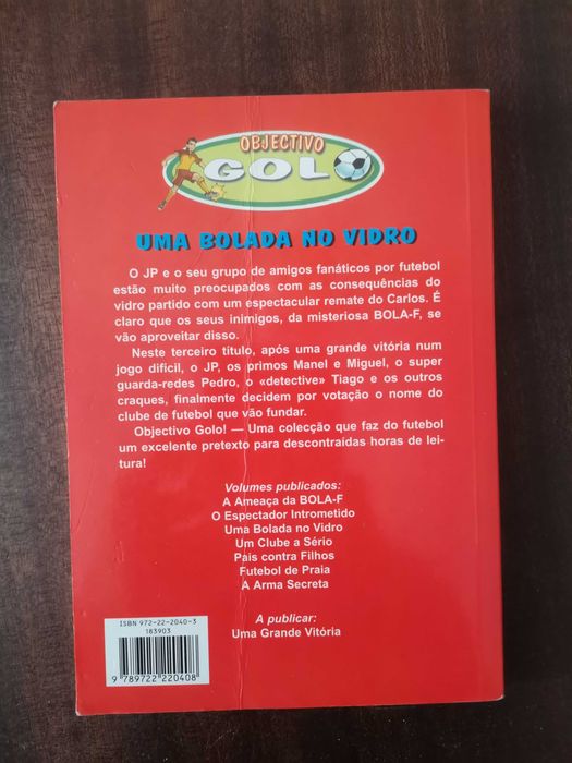 Livro Objectivo GOLO: Uma bola no vidro