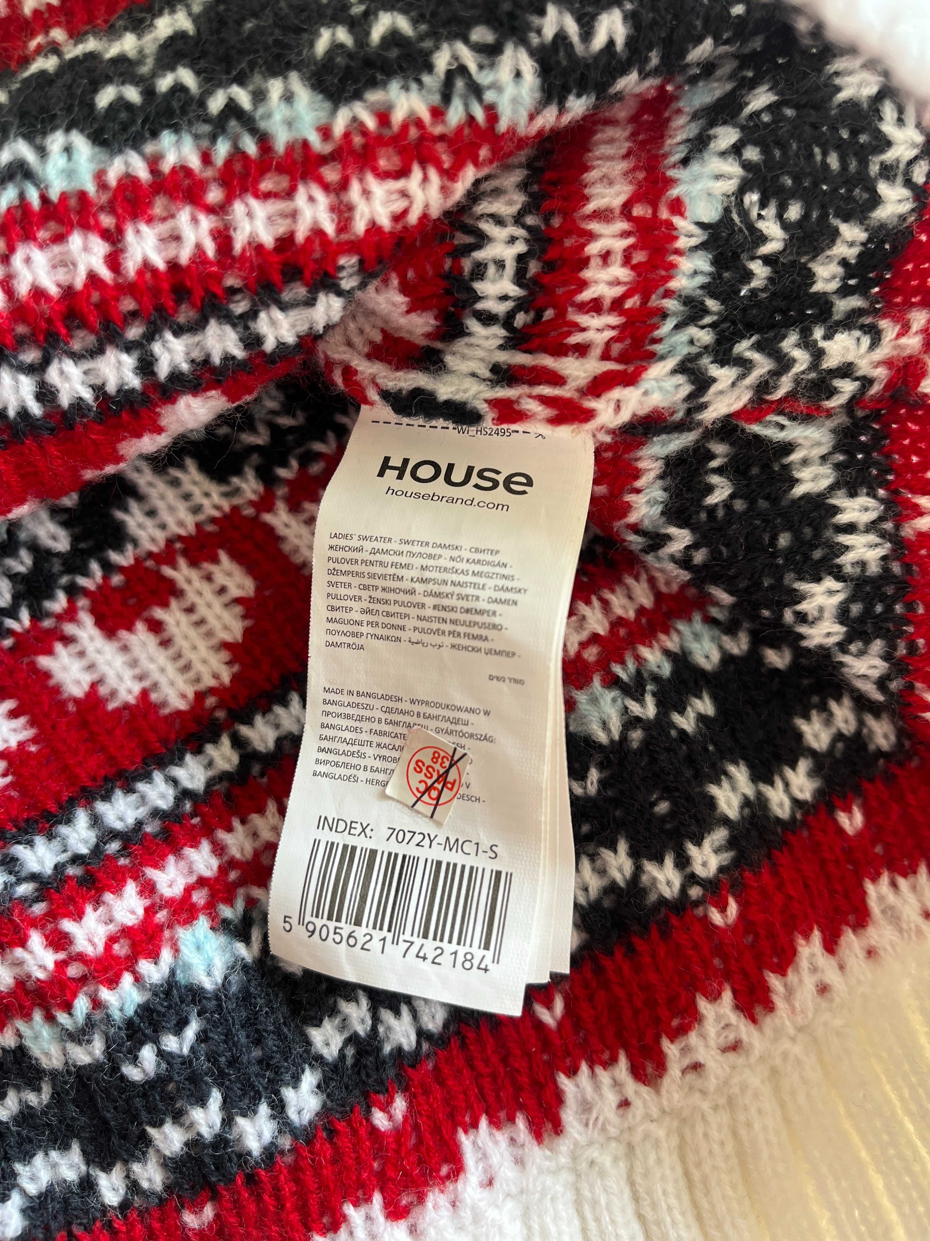 Sweter świąteczny HOUSE S/36 - damski sweterek