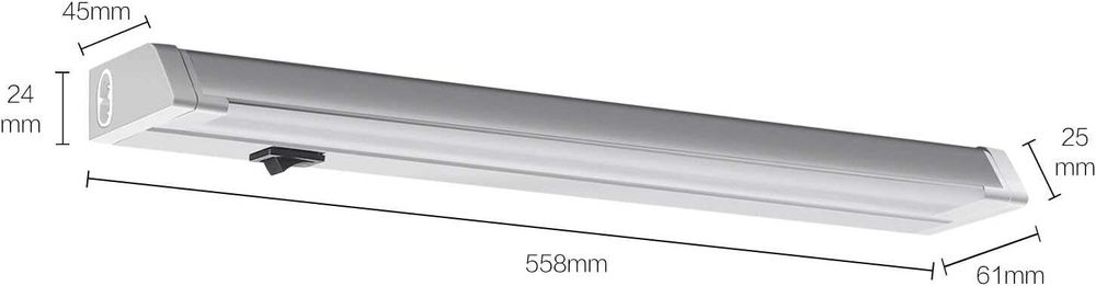Lampa podszafkowa LED, 56 cm