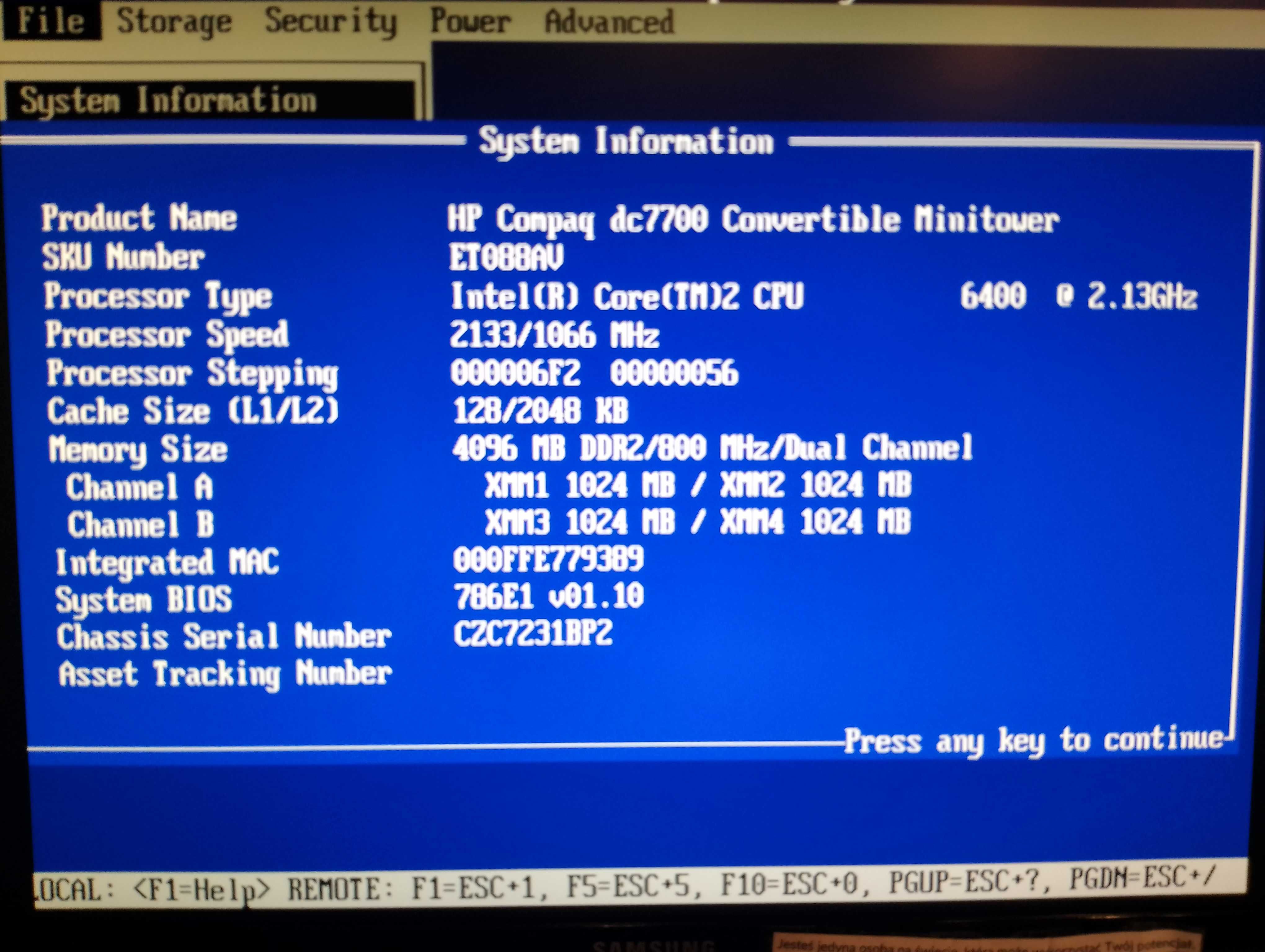 HP Compaq dc7000