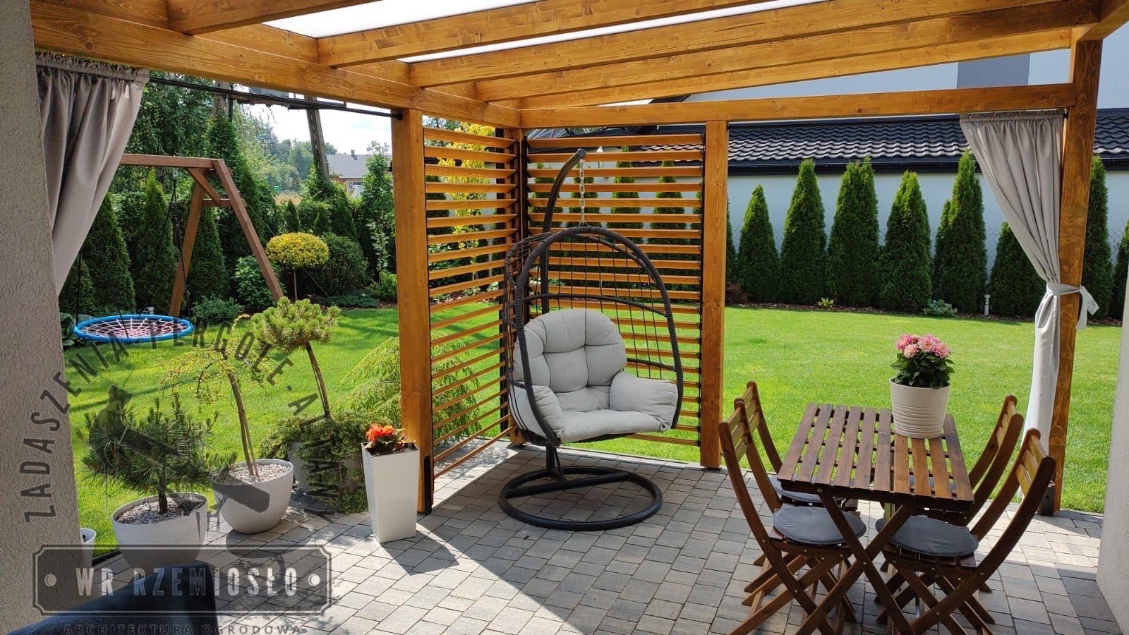 zadaszenie tarasu/wiaty/place zabaw/taras drewniany/pergola