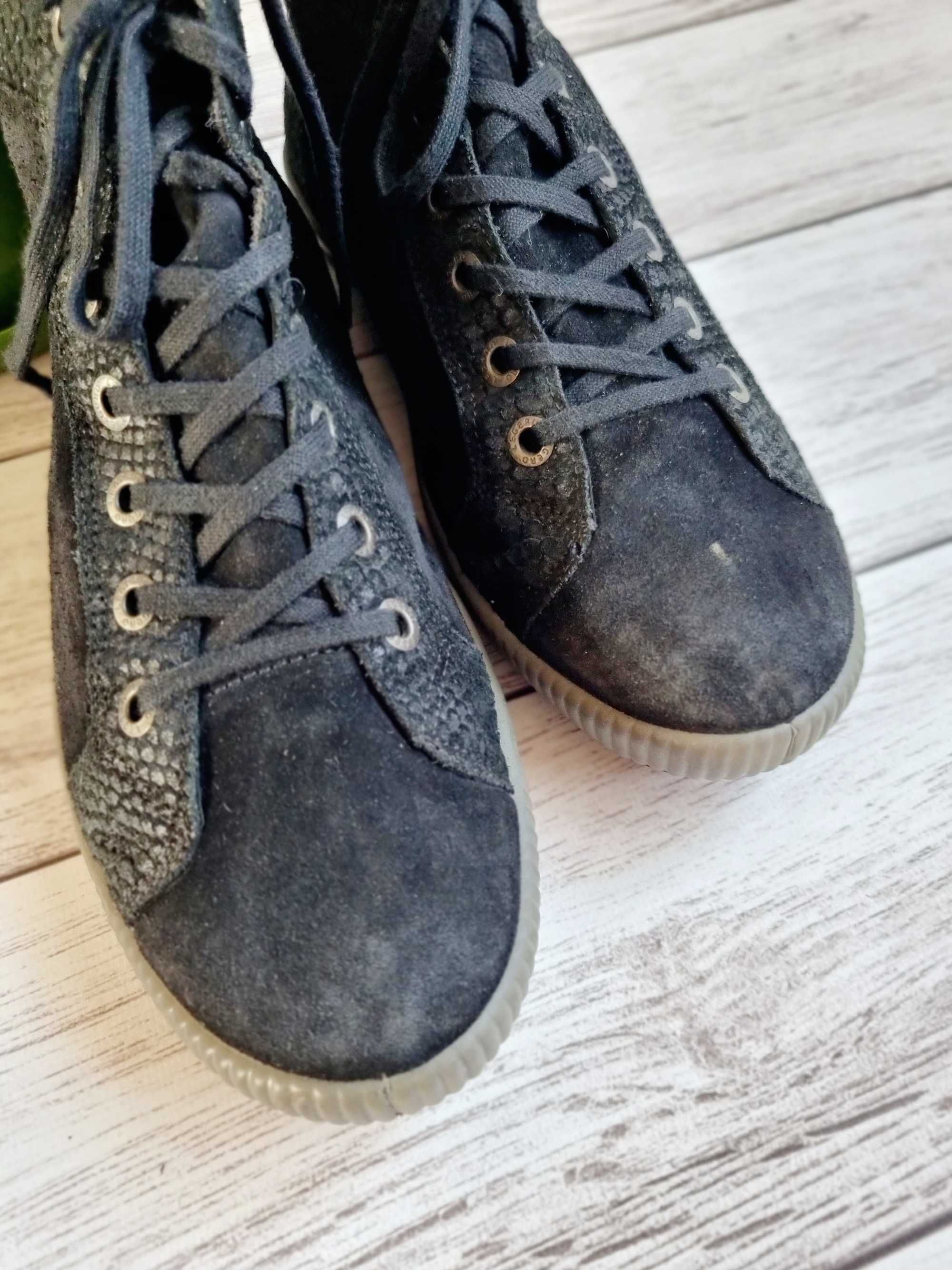 Треккинговые кожаные gore tex кроссовки ботинки мокасины высокие 38
