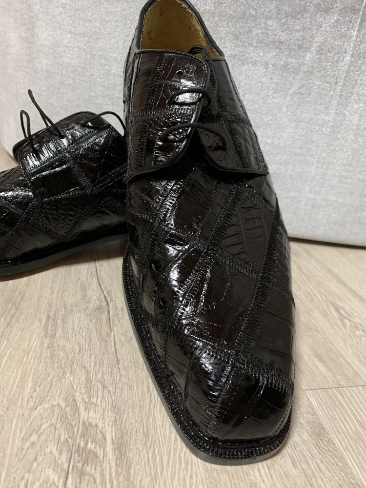 Туфли фирмы Belvedere из кожи крокодила (оригинал) ручная работ