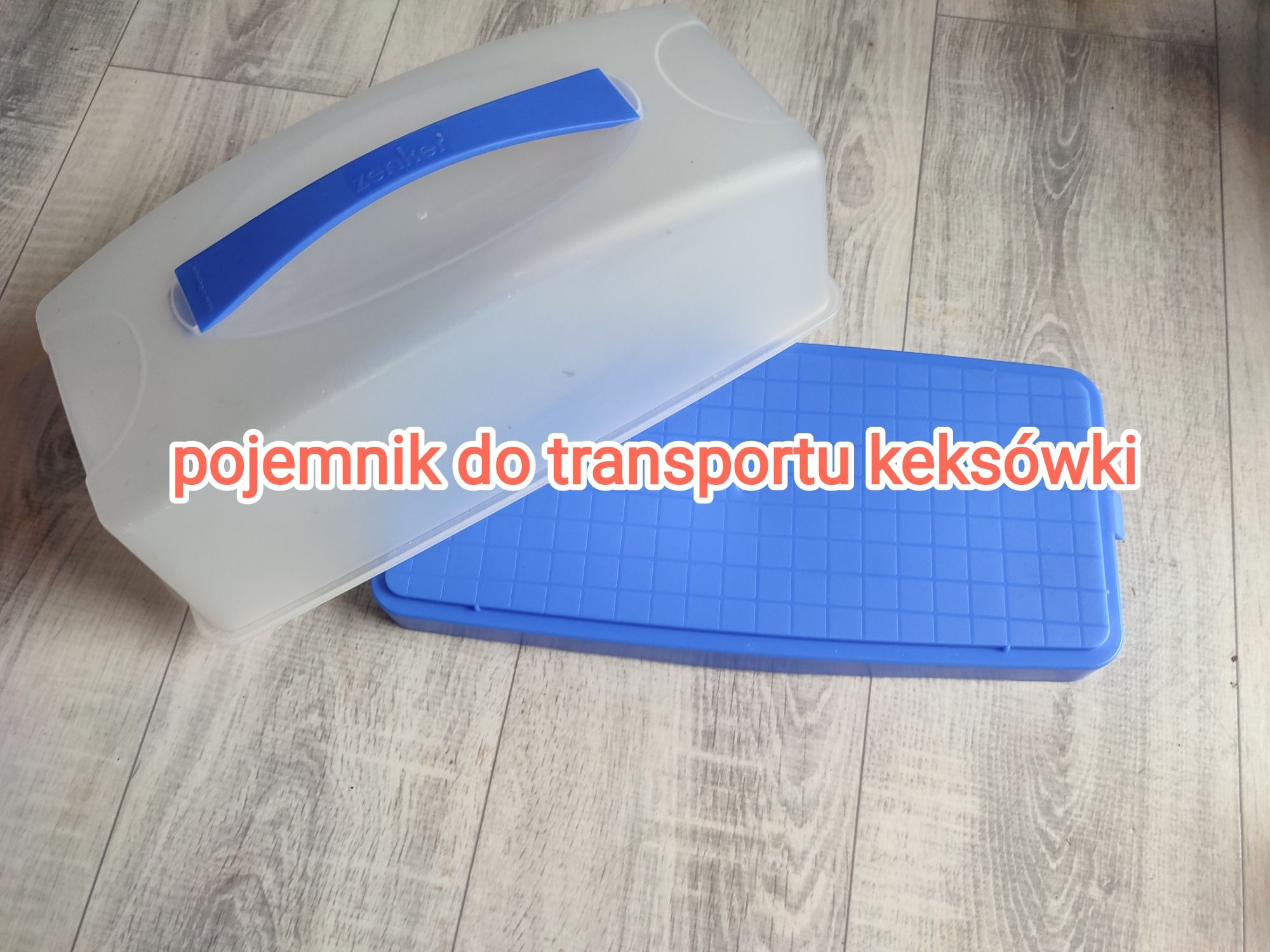 Nowy pojemnik transporter do ciasta keksówki