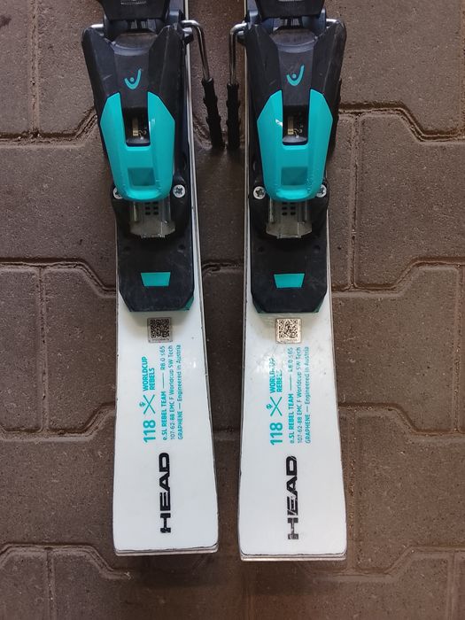 Narty juniorskie head world cup team rebels e.sl 118 cm