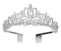 Diadem ślubny Korona Kryształ Rhinestone Tiara księżniczki