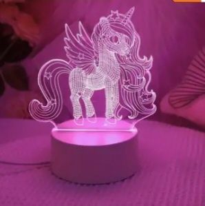Nowa różowa lampka jednorożec