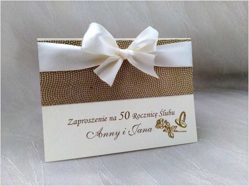 zaproszenie na 50 lecie,25 lecie ślubu
