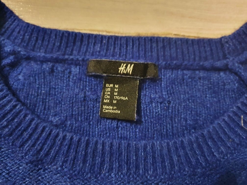 Sweter damski granatowy H&M M