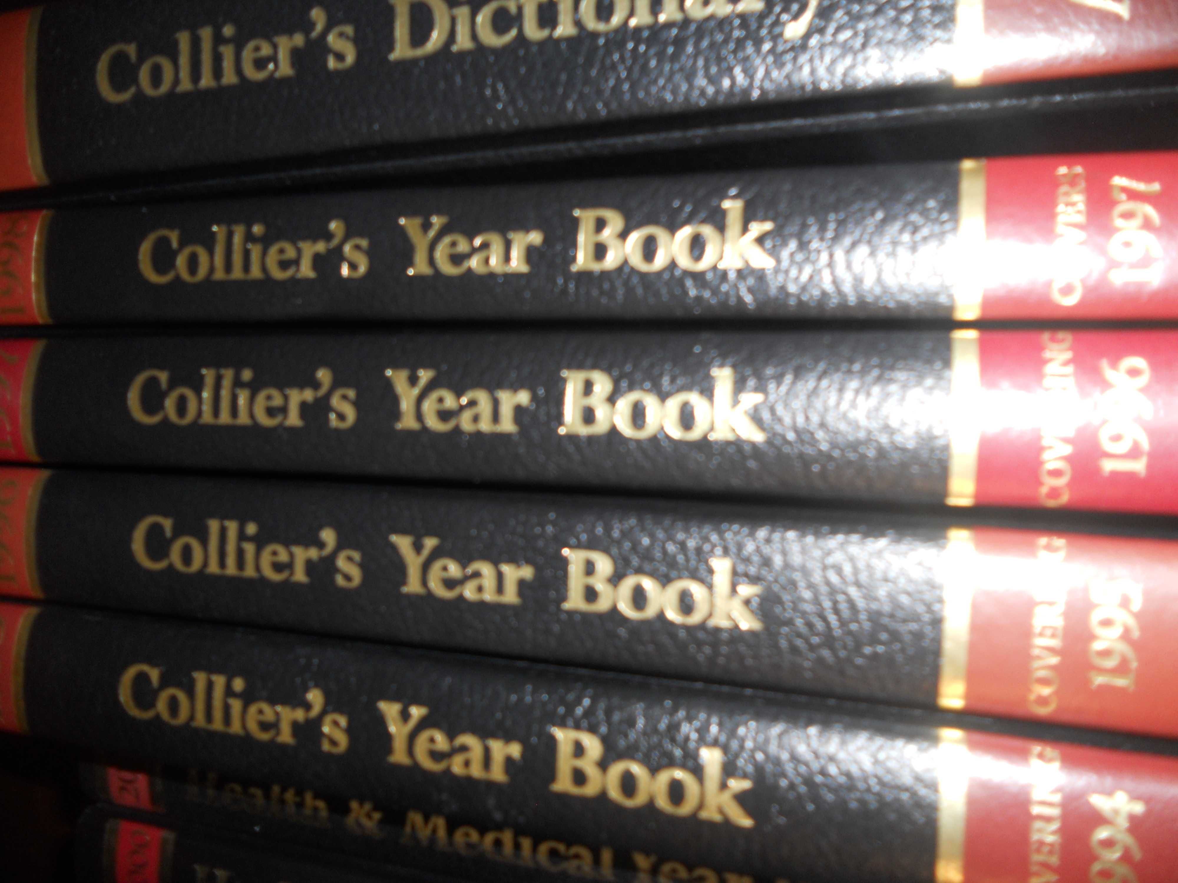 Livros "Collier's Year Book de 1995/1998"