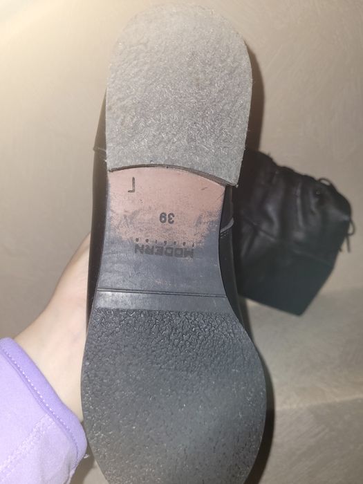 Шкіряні ботфорди