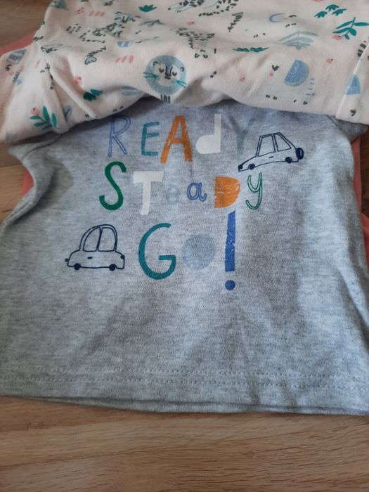 Zestaw 3 bluzeczek dziewczęcych 62-68