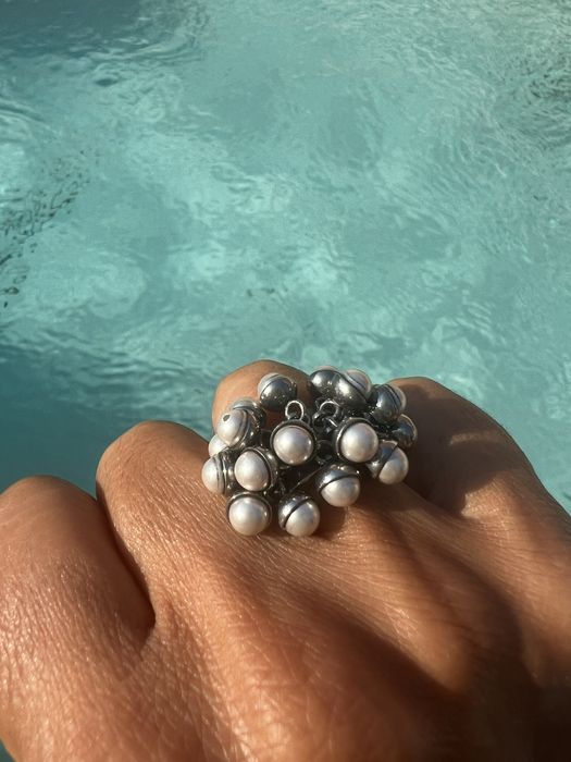 Anel da marca Swatch Prateado.