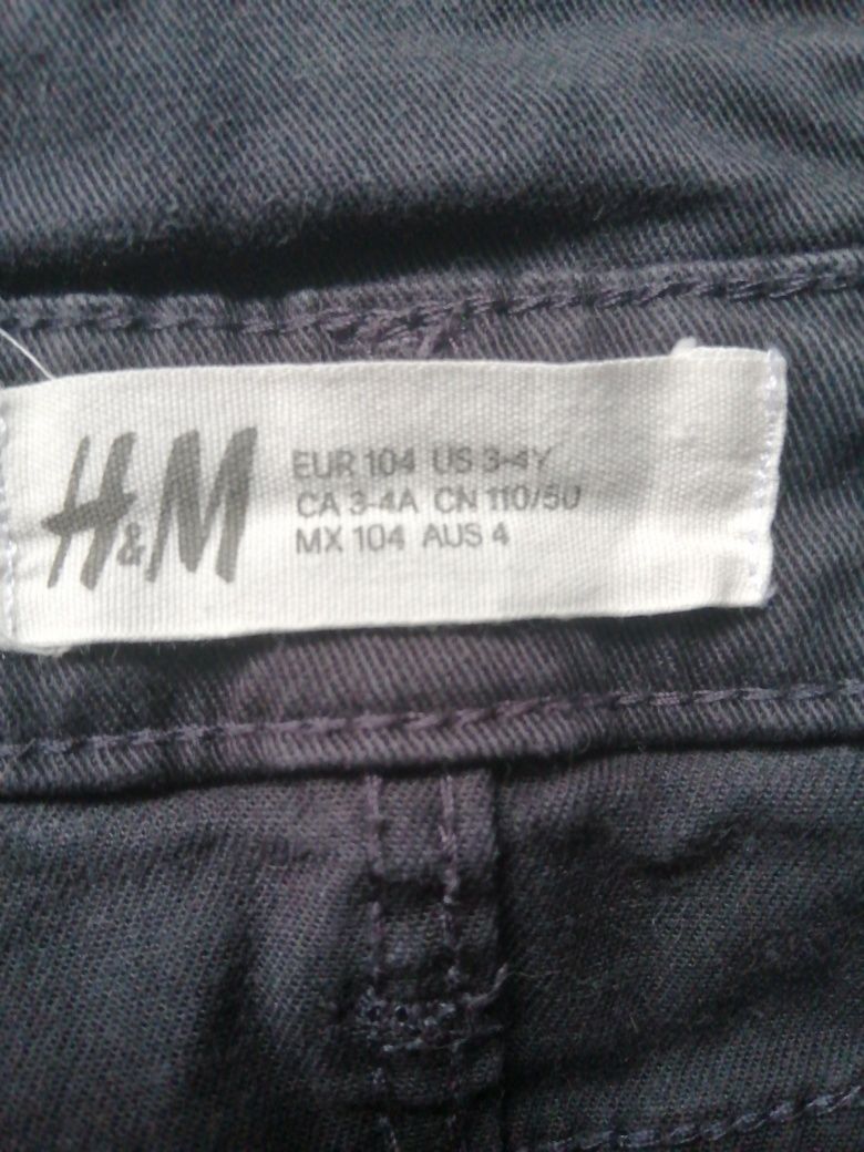 Spodnie ogrodniczki rozm 104 hm h&m