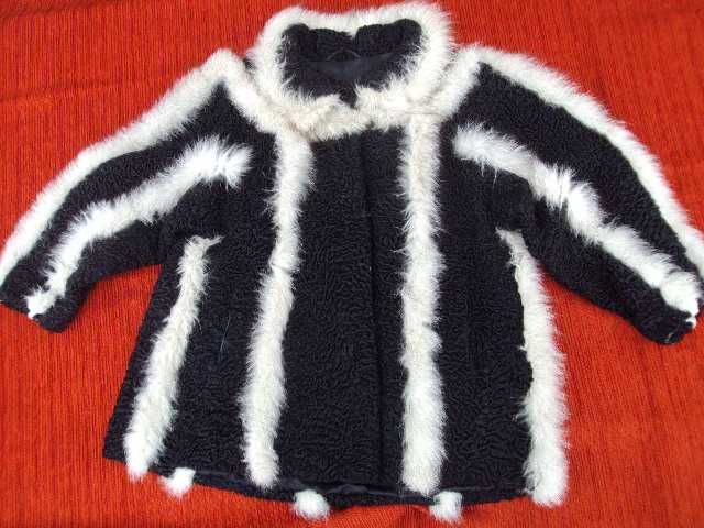 kurtka futro Karakuły z futerkiem roz XL firmy Peter Mangold super