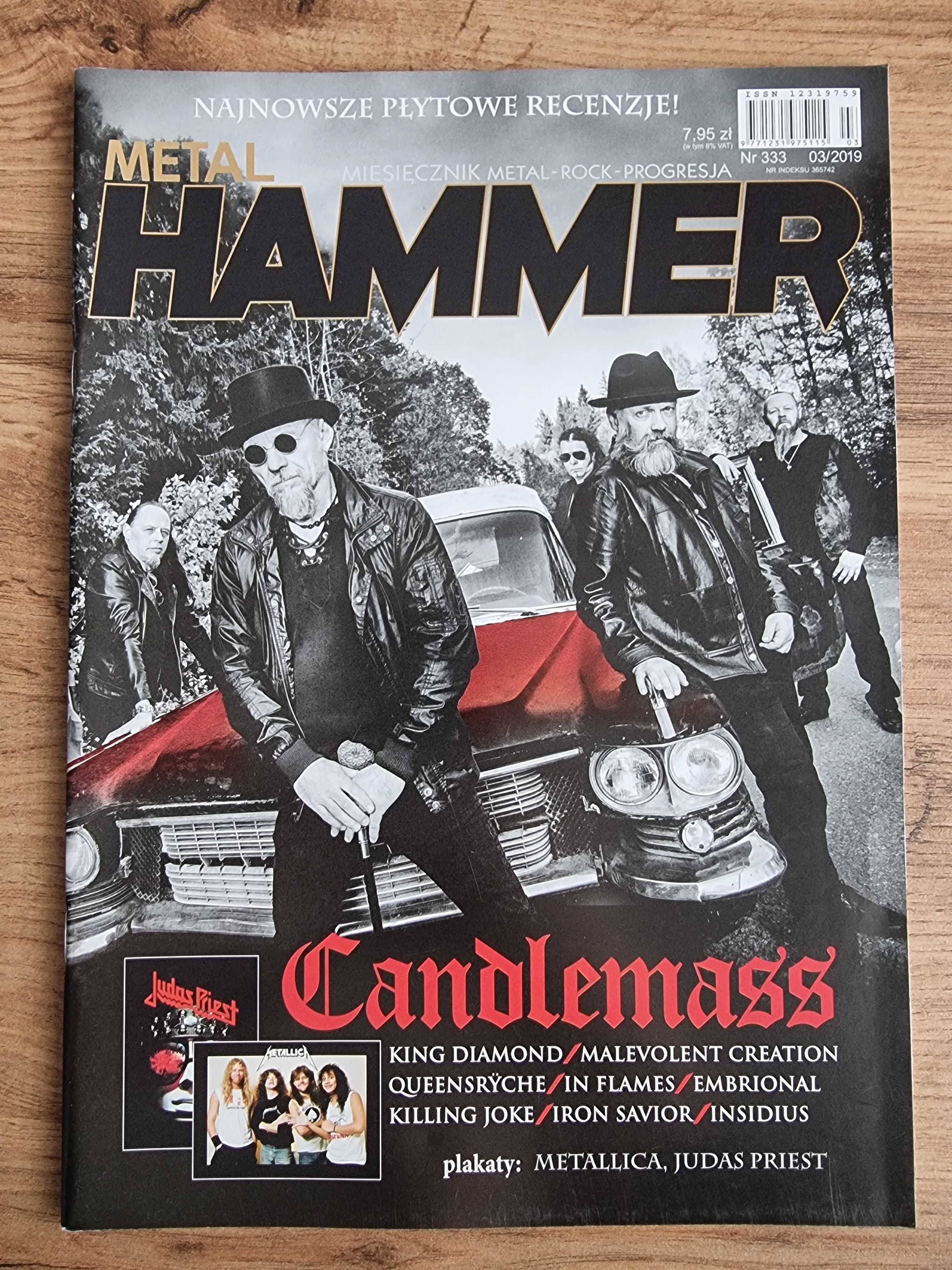 Metal Hammer 3/2019 - Candlemass, Plakat: Metallica, Judas Priest