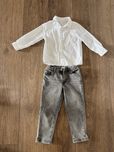 Рубашка Zara 98р. +джинси sinsay 98р.