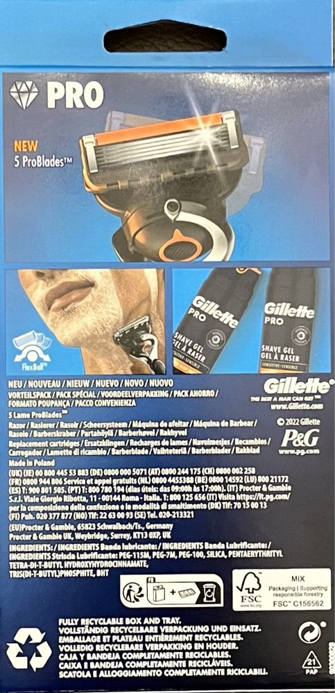 GILLETTE Proglide Flexball zestaw