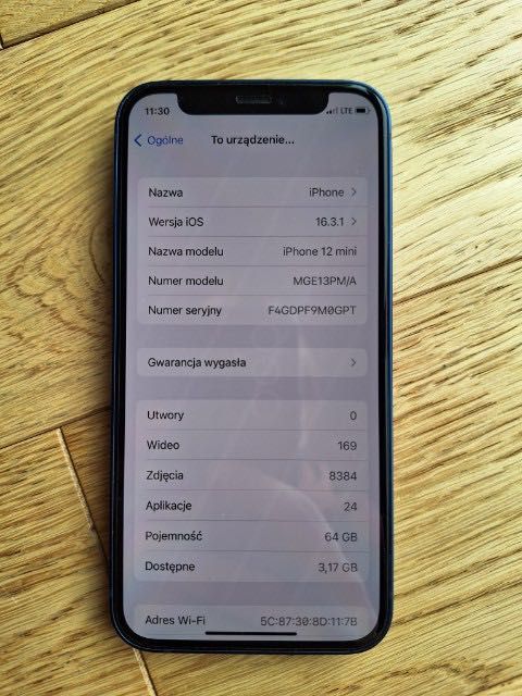 iPhone 12 mini granatowy - prawie jak nowy