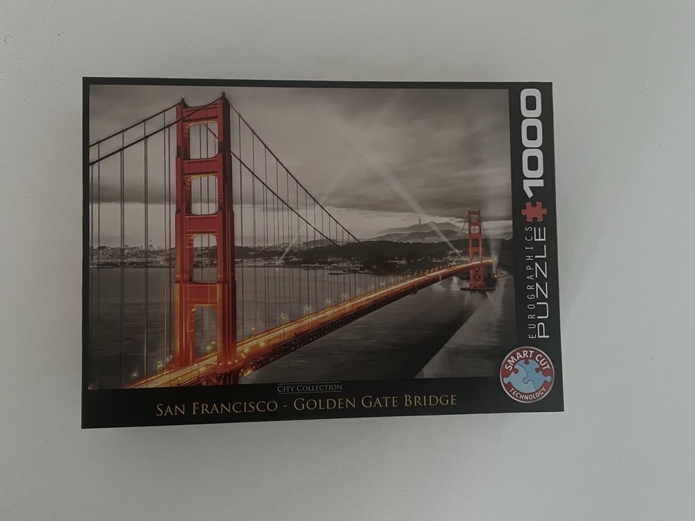 Dwa zestawy Puzzle Eurographics smart cut 1000 elementów