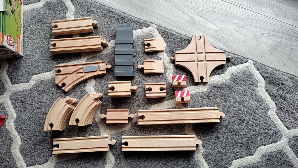 Zestaw torów kolejka drewniana Lidl Playtive