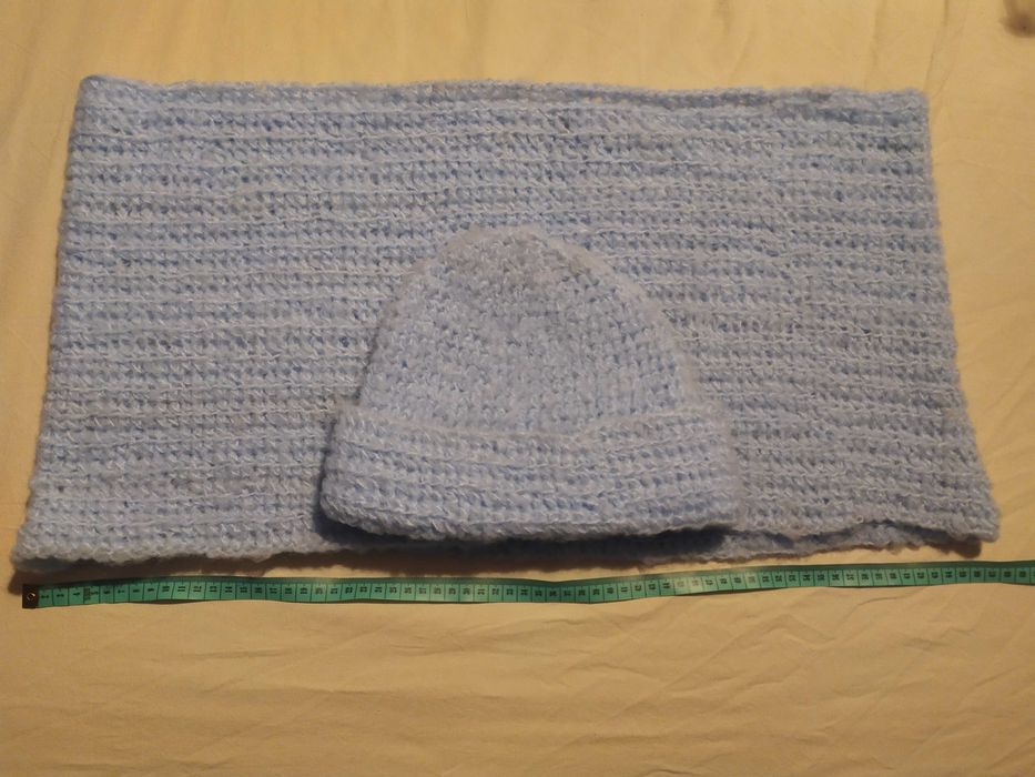 Komplet komin i czapka damska