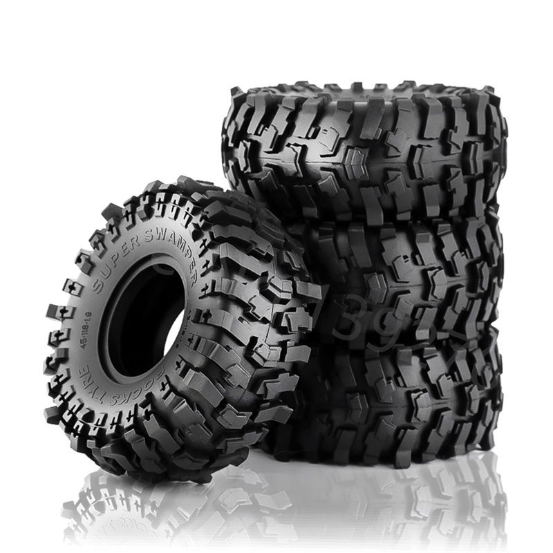 4 opony rc 1.9" 118x45mm z miękkiej gumy Super Swamper 1:10 TRX SCX