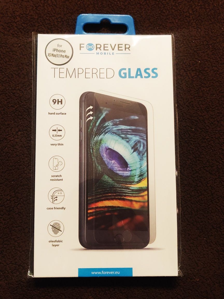 iPhone 6/6s/XS Max/11 Pro Max Szkło hartowane FOREVER Tempered  2.5D