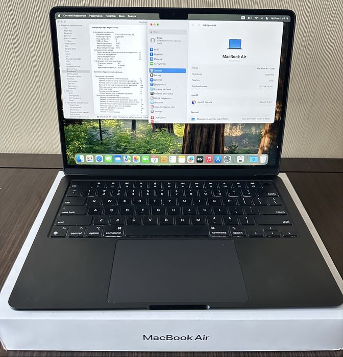 Macbook Air 13” M2 8/256Gb Повний комплект!+ Подарунок